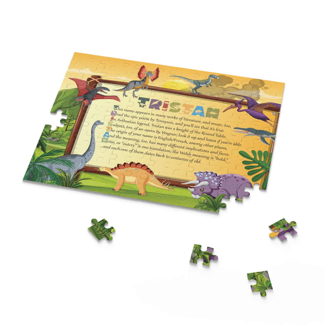 Namesakes Acrostic Name Poem Puzzle - Dinosaurs Design