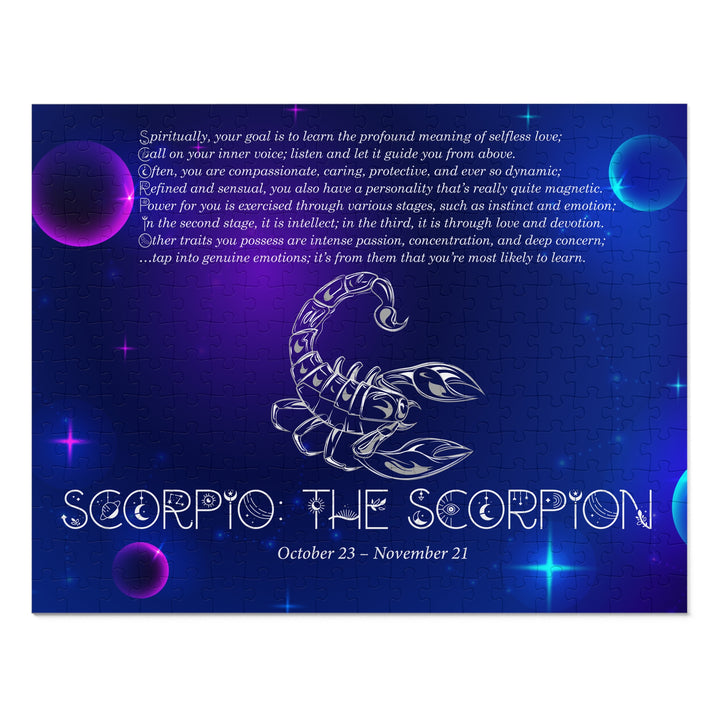 Scorpio Acrostic Poem Puzzle - Tin Box