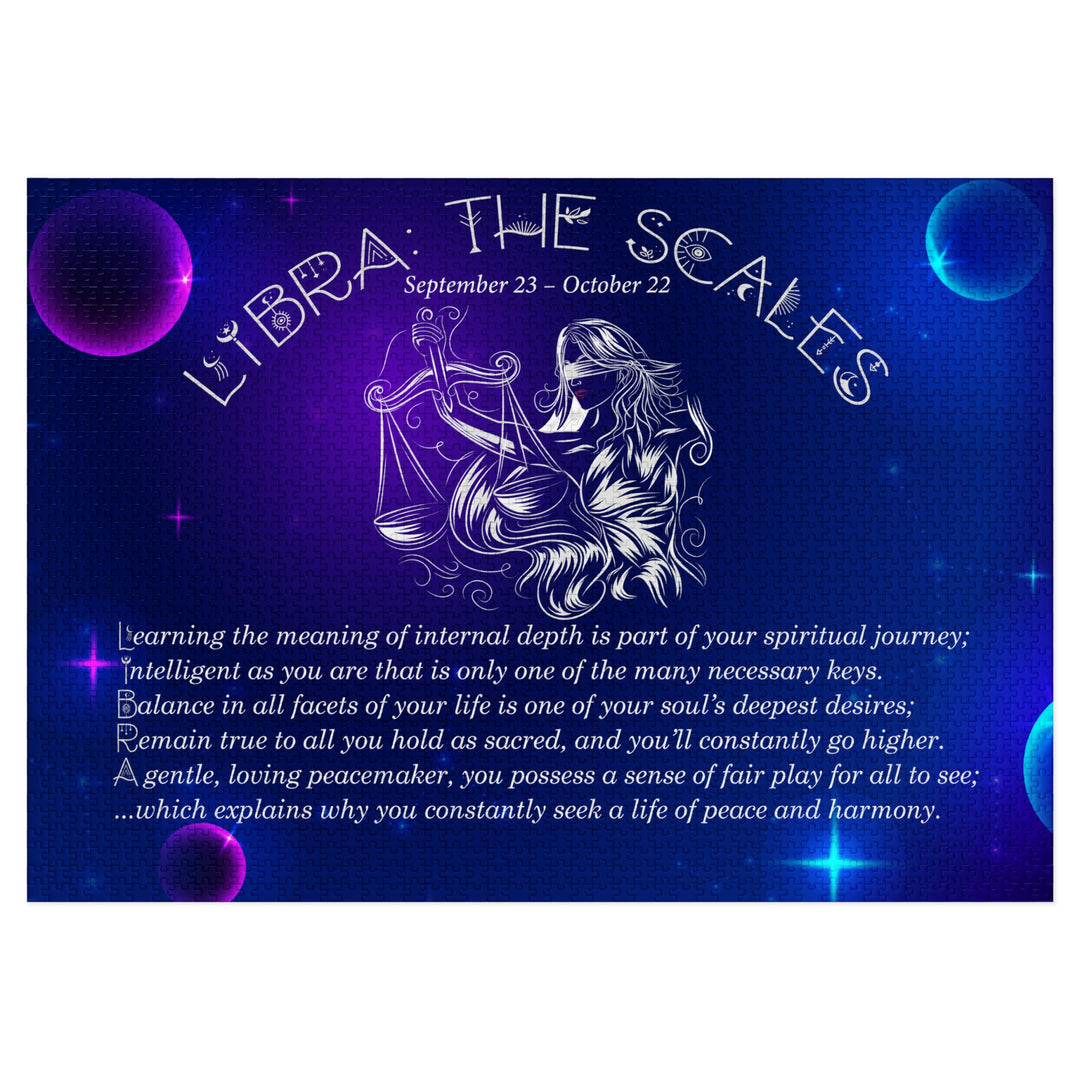 Libra Acrostic Poem Puzzle - Tin Box