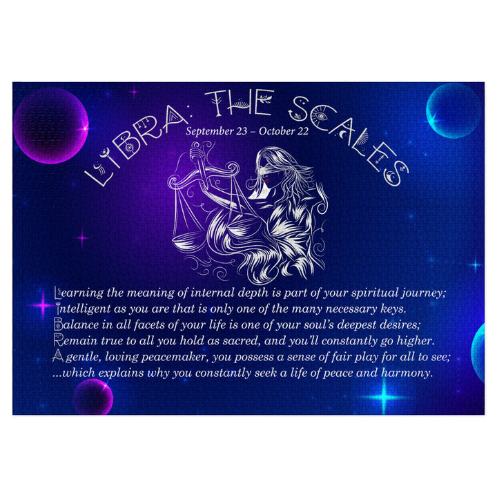 Libra Acrostic Poem Puzzle - Tin Box