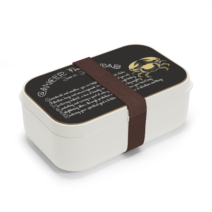 Cancer Acrostic Poem Bento Lunch Box - Wooden Lid