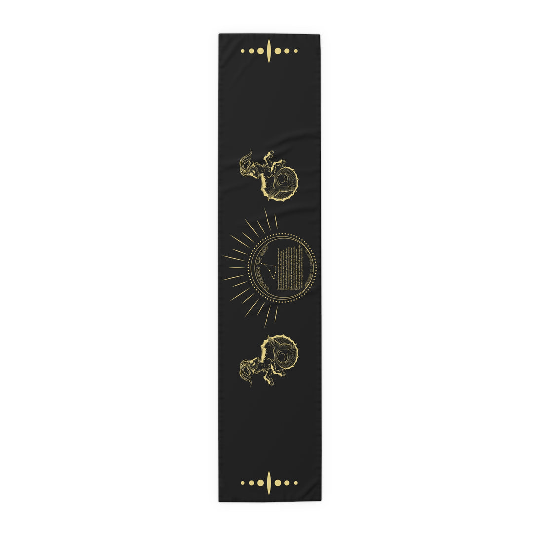 Capricorn Acrostic Poem Table Runner