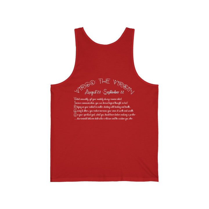 “Virgo” Acrostic Poem Unisex Jersey Tank