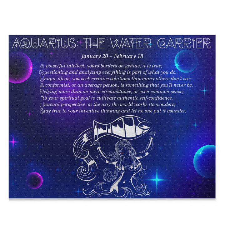 Aquarius Acrostic Poem Puzzle