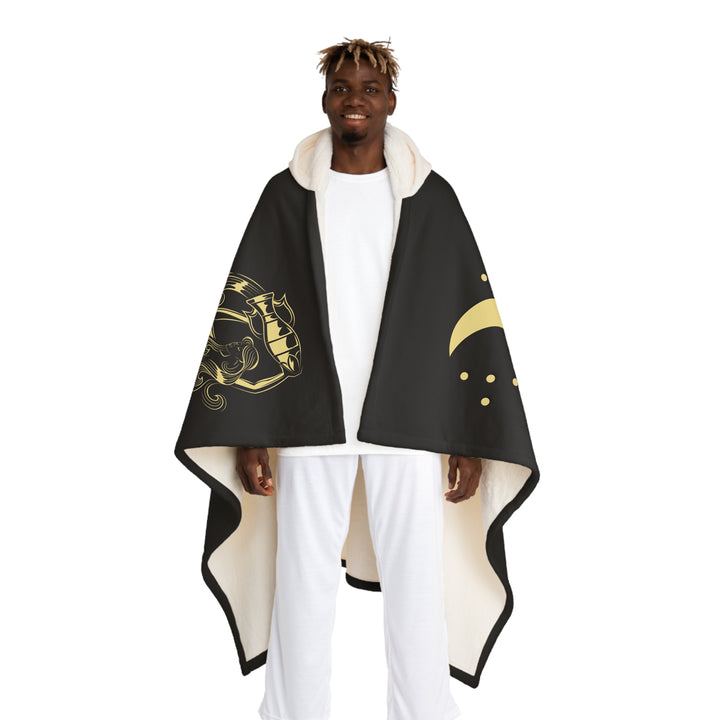 Written in the Stars Hooded Sherpa Fleece Blanket - Aquarius