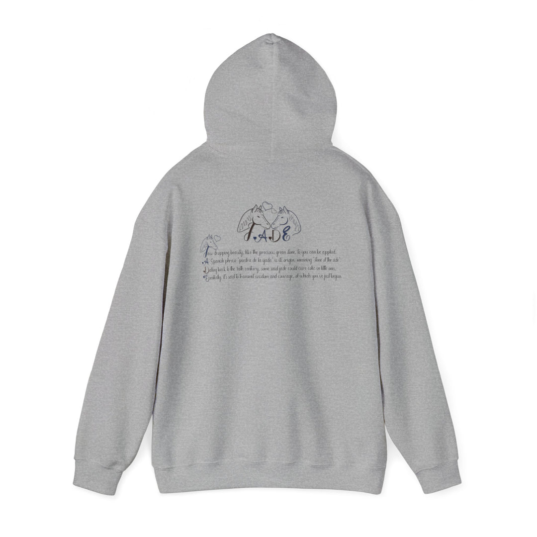 Namesakes, Personalized Acrostic Name Hoodie with Horse Graphic