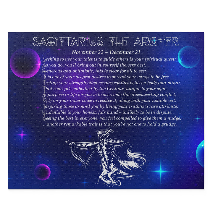 Sagittarius Acrostic Poem Puzzle