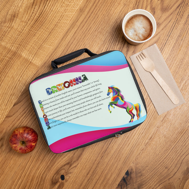 Namesakes Personalized Lunch Bag - Vibrant Horse Design