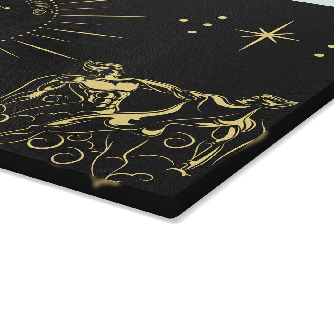 Gemini Acrostic Poem Glass Cutting Board