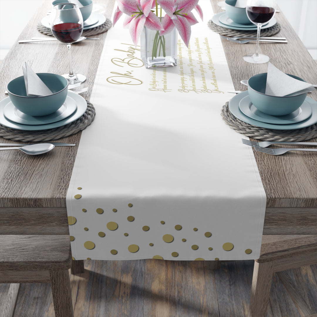 “Oh, Baby” Table Runner - No Personalization