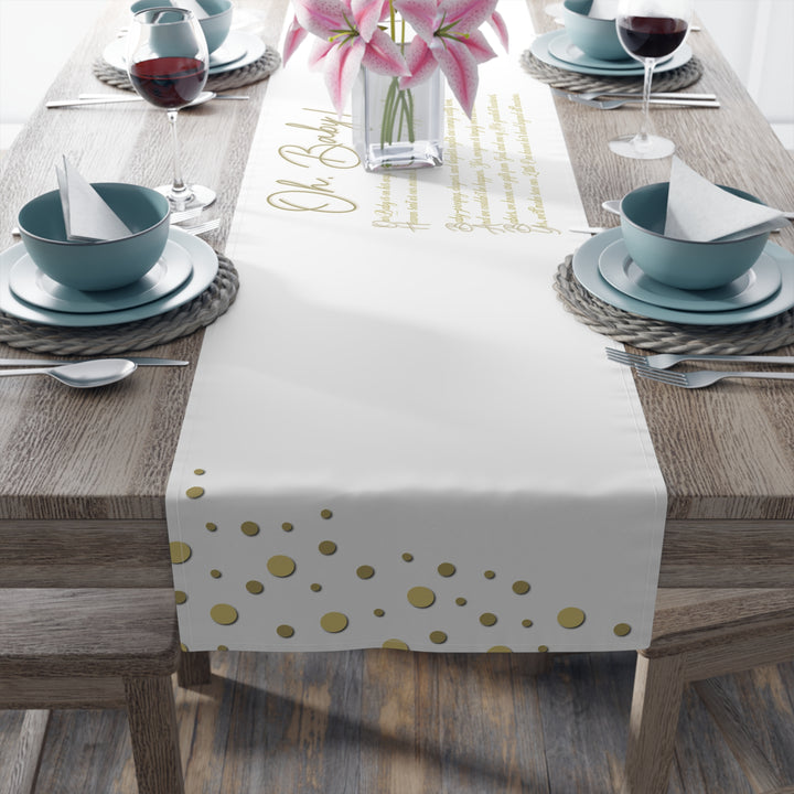 “Oh, Baby” Table Runner - No Personalization