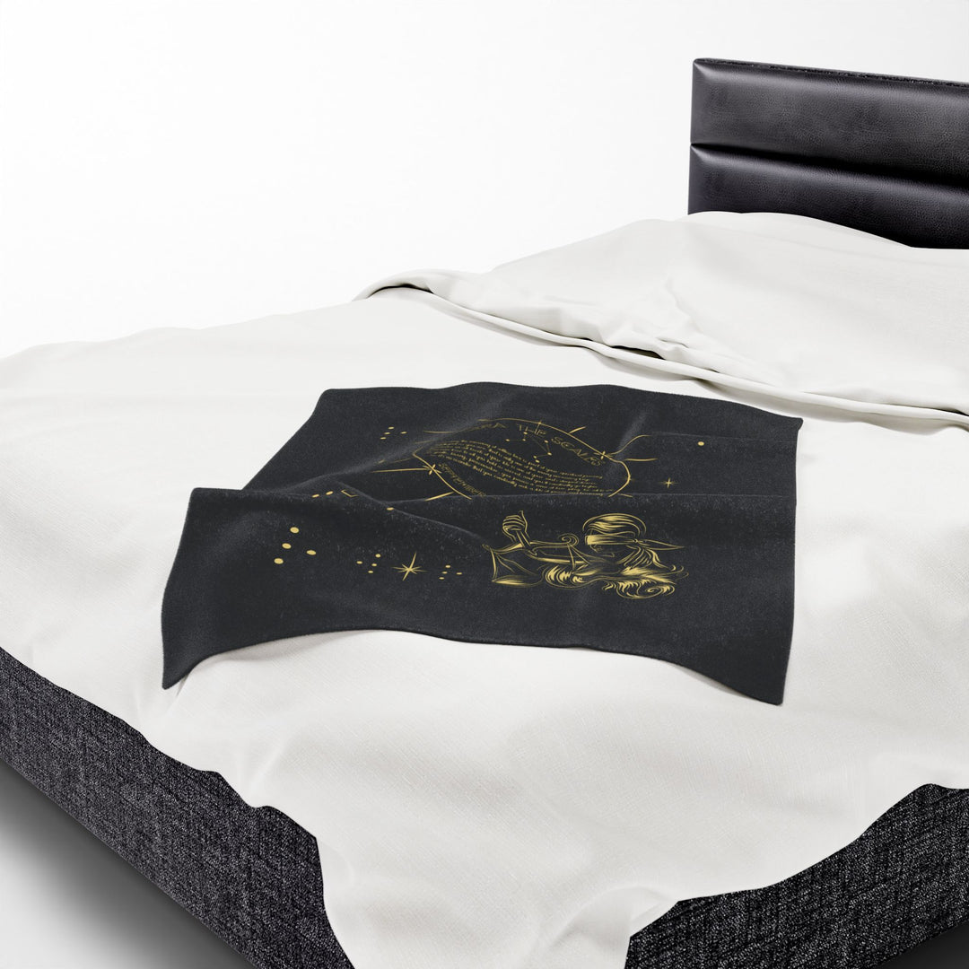 Libra Acrostic Poem Velveteen Blanket
