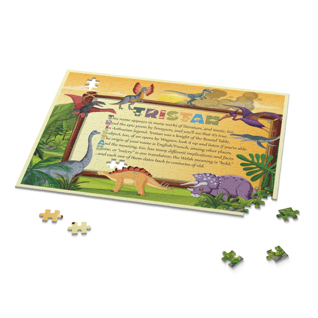 Namesakes Acrostic Name Poem Puzzle - Dinosaurs Design