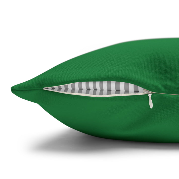 "Lead" Acrostic Poem Pillow Cover from "Learn, Lead, Believe" Collection - Green