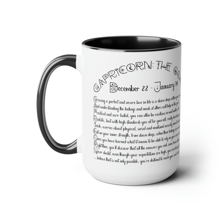 Written in the Stars Two-Tone Coffee Mugs - 15oz - Capricorn