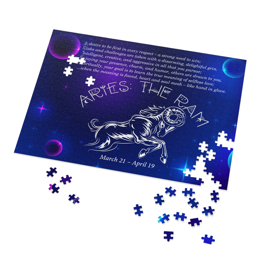 Aries Acrostic Poem Puzzle - Tin Box