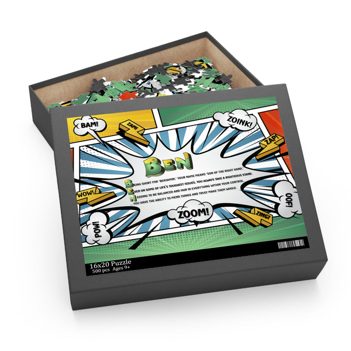 Namesakes Personalized Acrostic Name Poem Jigsaw Puzzle - Comic Style