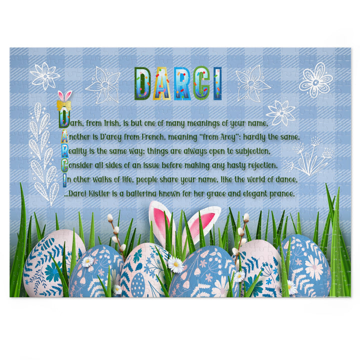Namesakes Acrostic Poem Jigsaw Puzzle - Easter Eggs