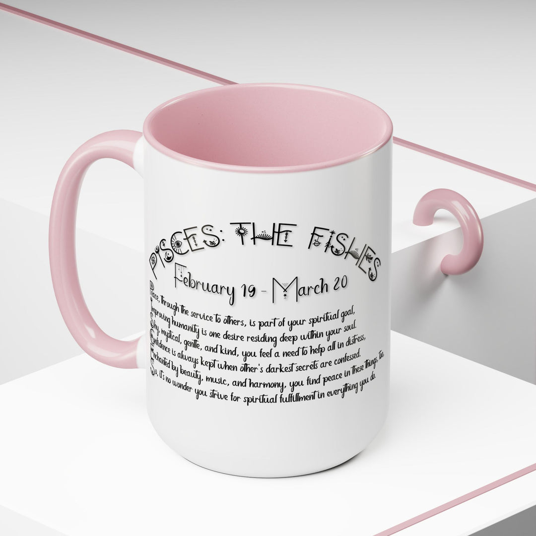 Pisces Two-Tone Coffee Mugs - 15oz