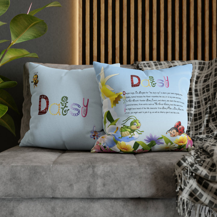 Namesakes Pillow Case Cover with Acrostic Poem Spelling Out a Name