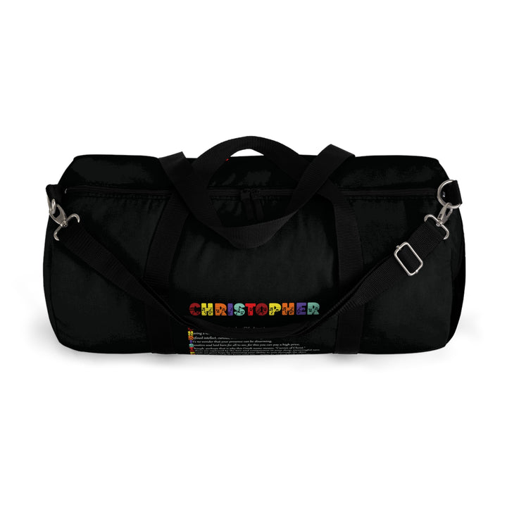 Namesakes Acrostic Poem Duffel Bag