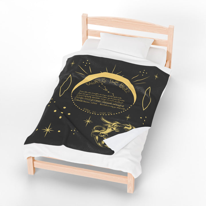 Taurus Acrostic Poem Velveteen Blanket