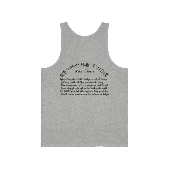 Written in the Stars Unisex Jersey Tank - Gemini