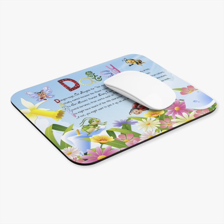 Namesakes Acrostic Poem Mouse Pad - Flowers and Insects