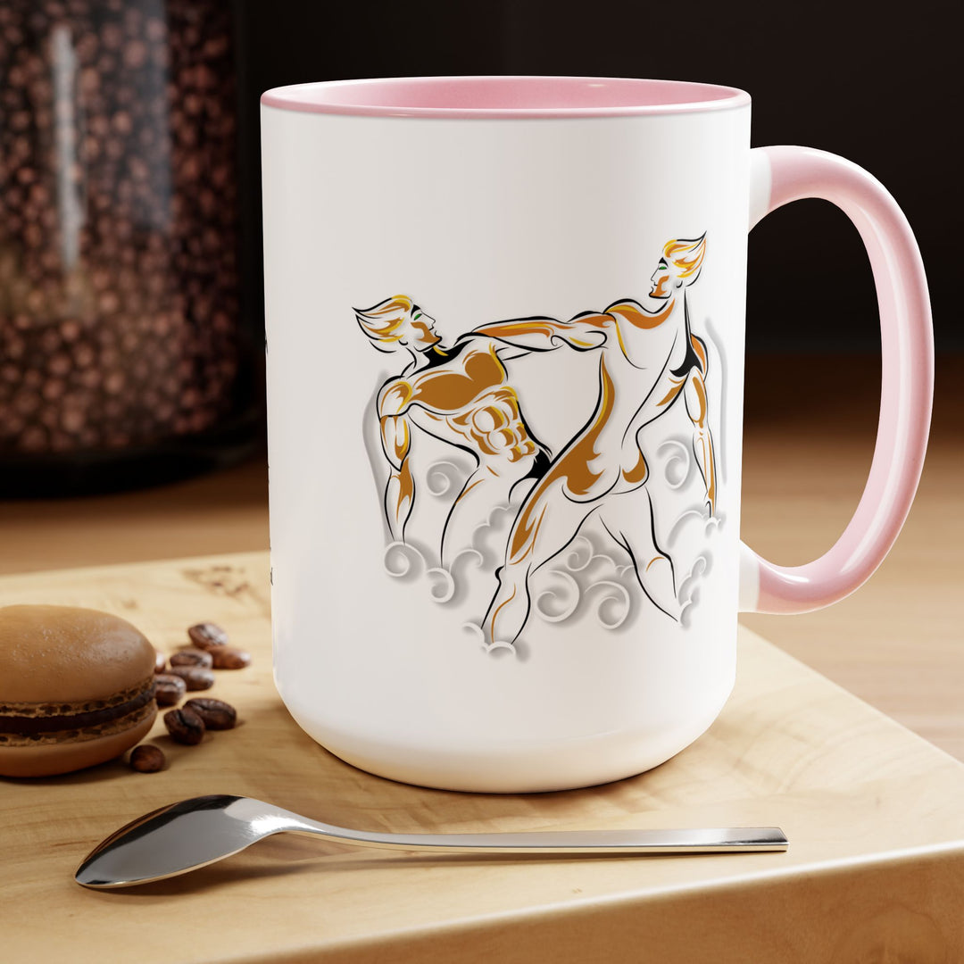 Gemini Two-Tone Coffee Mugs - 15oz