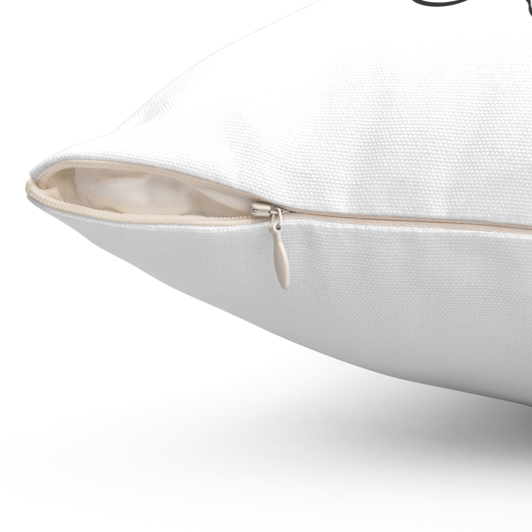 FIX TEXT "A Baby is Born" Acrostic Poem Pillow - White