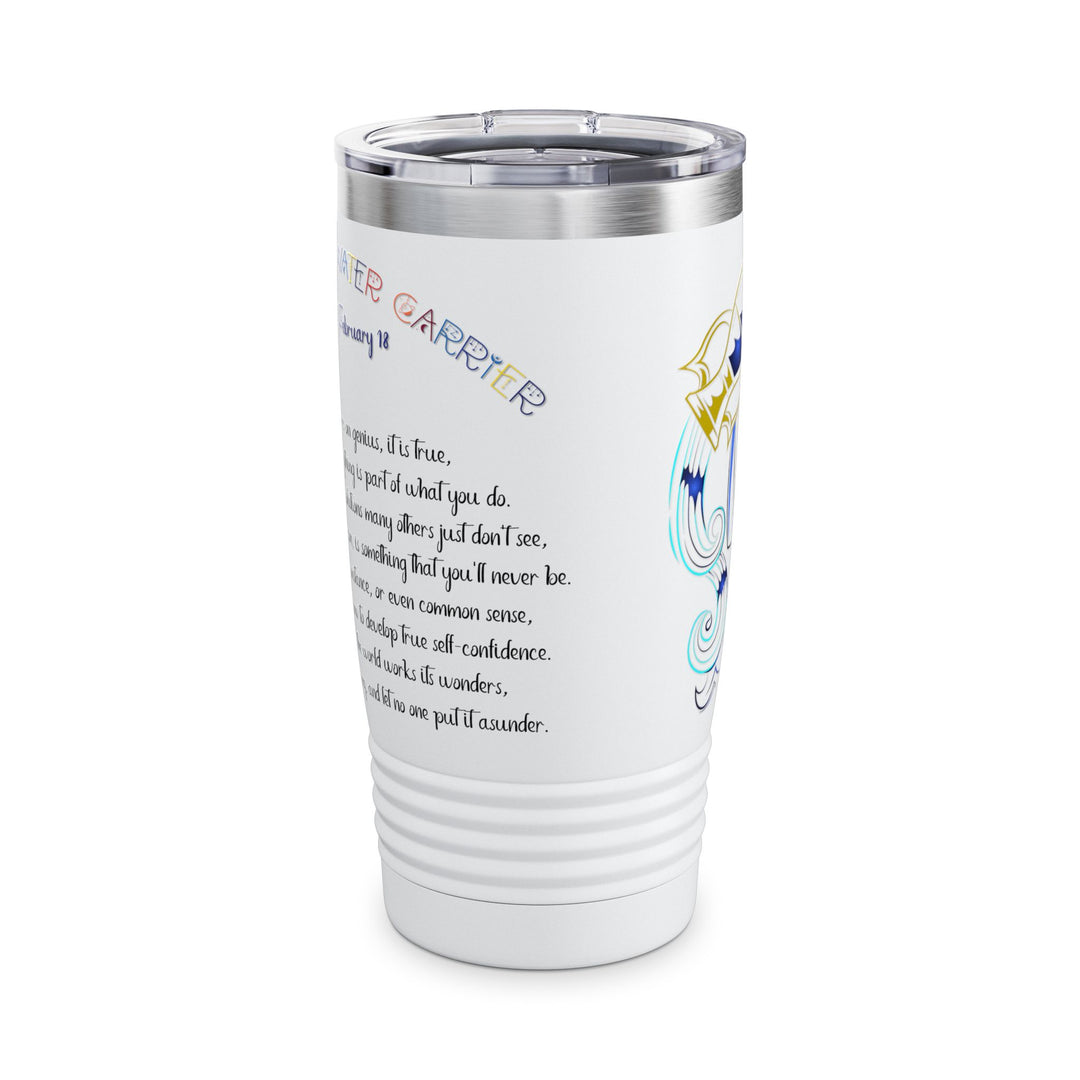 Aquarius Acrostic Poem Ringneck Tumbler - 20oz