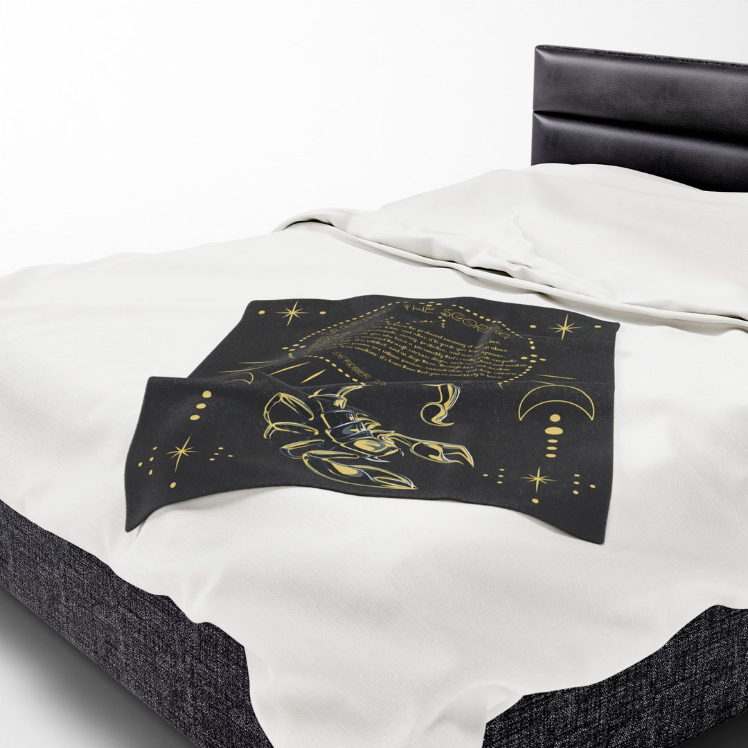 Scorpio Acrostic Poem Velveteen Blanket