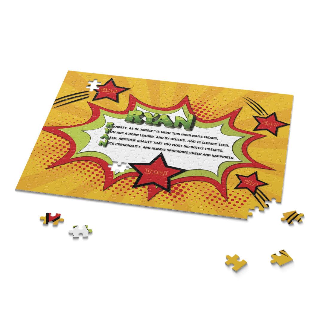 Namesakes Personalized Acrostic Name Poem Jigsaw Puzzle - Comic Style-Stars