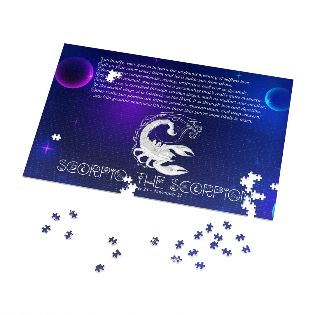 Scorpio Acrostic Poem Puzzle - Tin Box