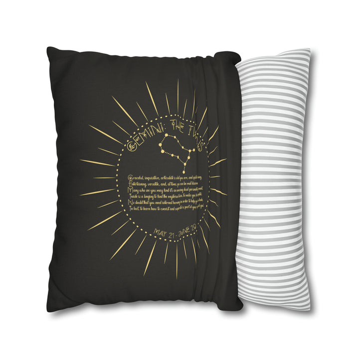 Written in the Stars Pillowcase/Cover Spelling Out "Gemini"