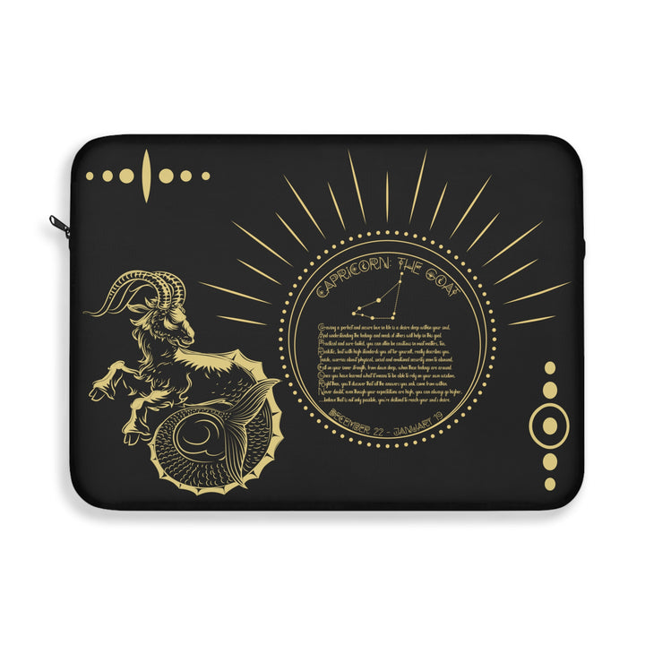 Capricorn Acrostic Poem Laptop Sleeve