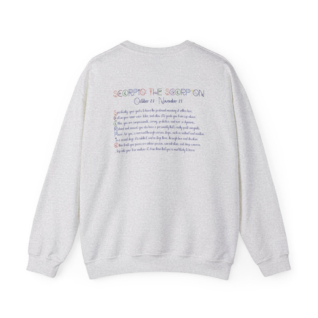 Scorpio Acrostic Poem Astrology Sweatshirt - Unisex