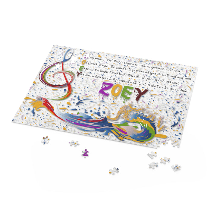 Namesakes Personalized Acrostic Poem Puzzle _ Musical Note