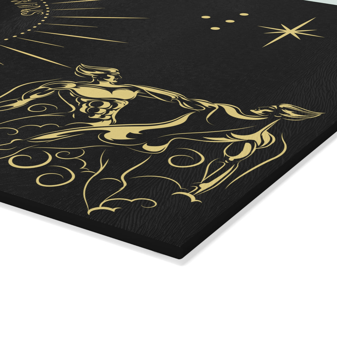 Gemini Acrostic Poem Glass Cutting Board