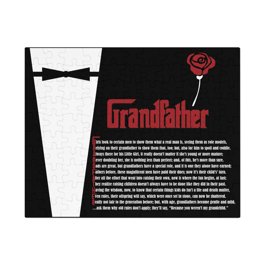 Grandfather Acrostic Poem Jigsaw Puzzle - Tin Box