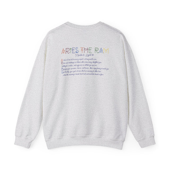 Aries Acrostic Poem Astrology Sweatshirt - Unisex