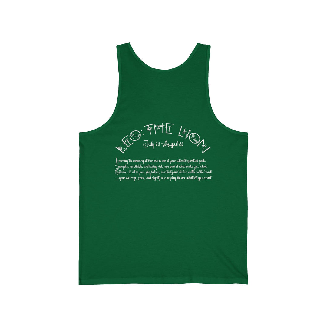 “Leo” Unisex Acrostic Poem Jersey Tank