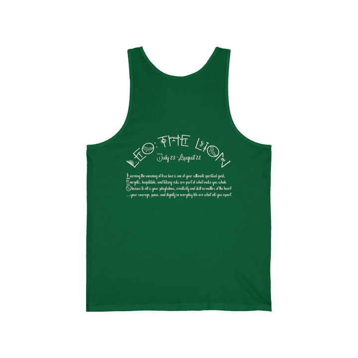 “Leo” Unisex Acrostic Poem Jersey Tank