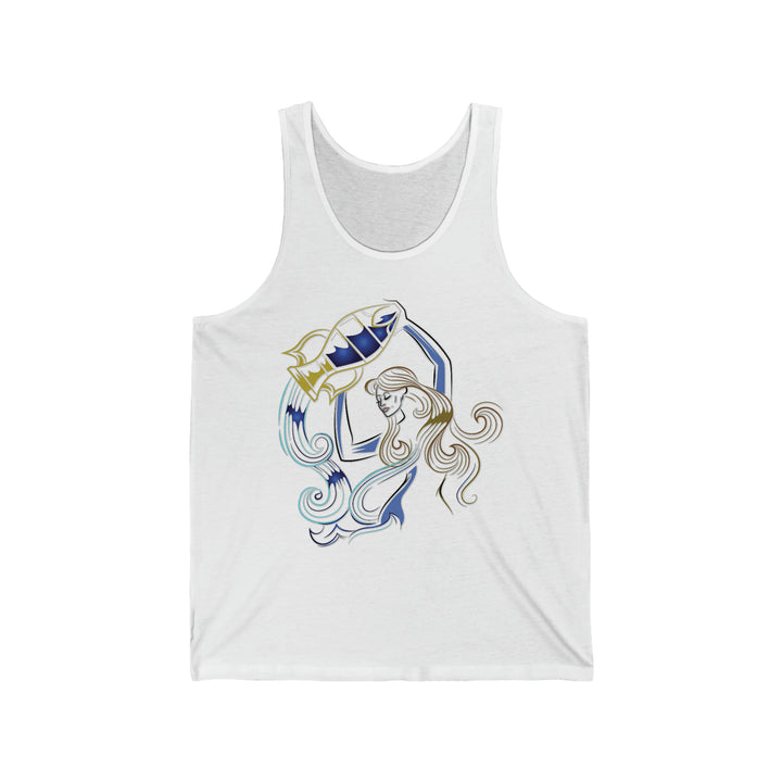 Written in the Stars Unisex Jersey Tank - Aquarius