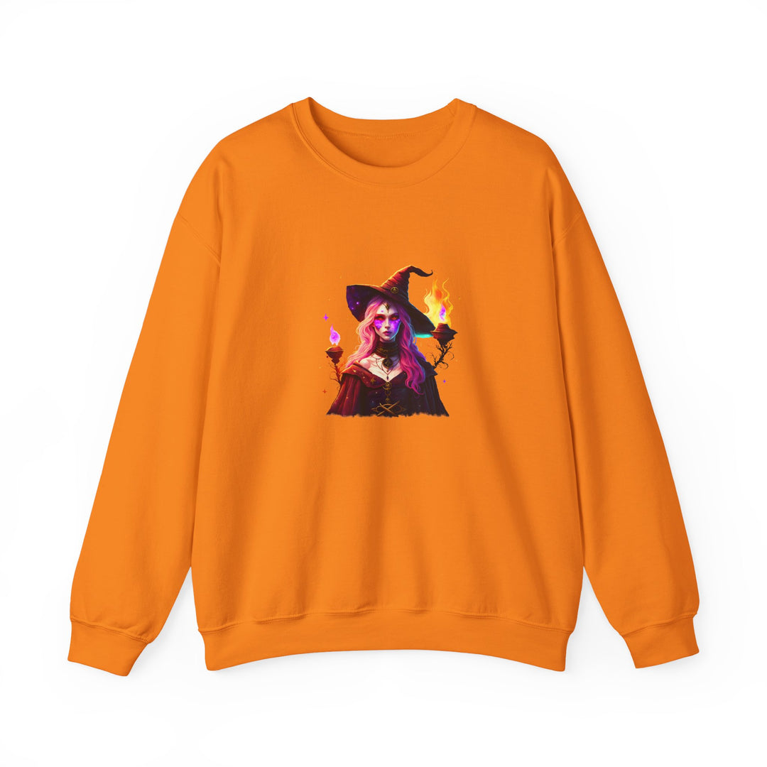 Happy Halloween Acrostic Poem Sweatshirt  - Creepy Modern Witch