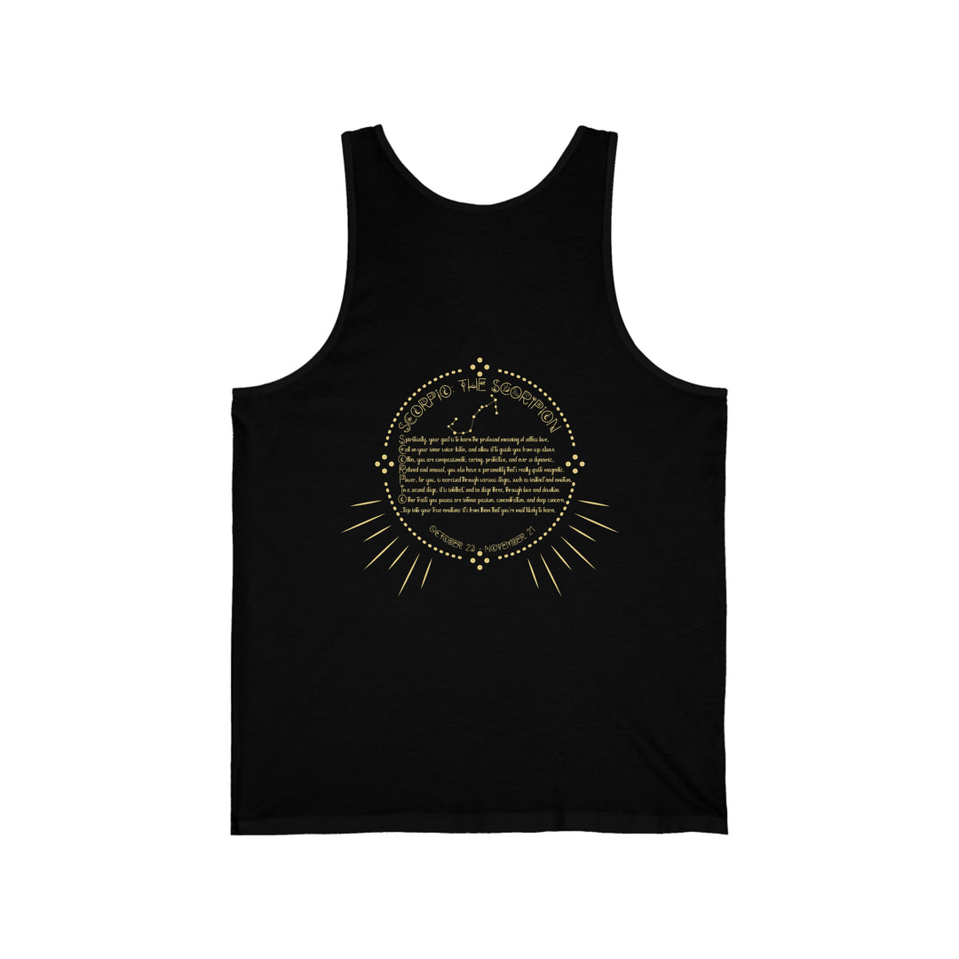 Written in the Stars Unisex Jersey Tank - Scorpio