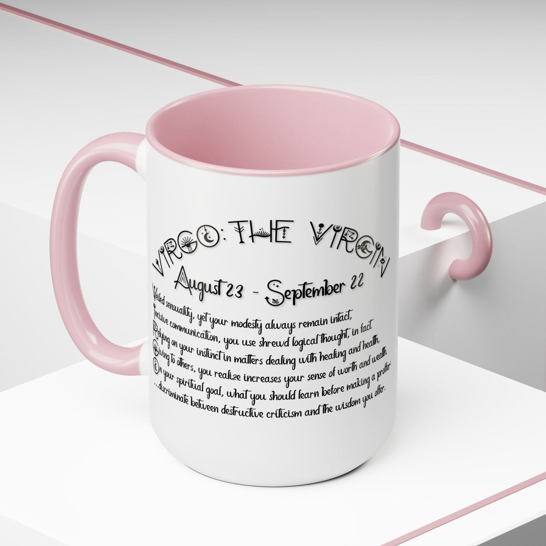 Virgo Acrostic Poem Two-Tone Coffee Mugs - 15oz