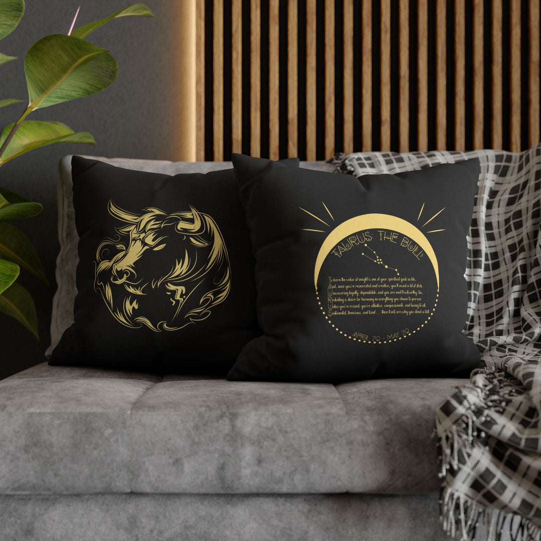 Taurus Acrostic Poem Pillow Cover