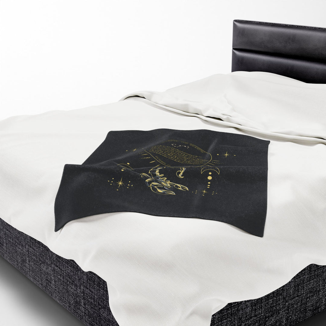 Scorpio Acrostic Poem Velveteen Blanket