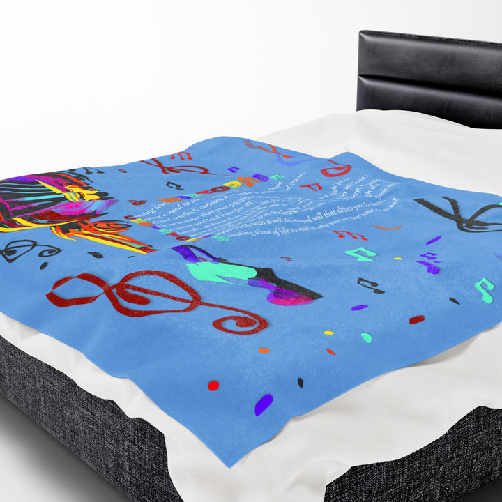 Namesakes Acrostic Poem on Velveteen Plush Blanket